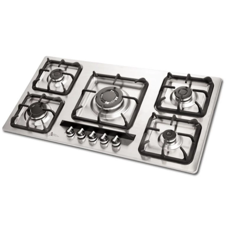 اجاق گاز صفحه‌ای 5 شعله اخوان مدل GI145-NP-استیل