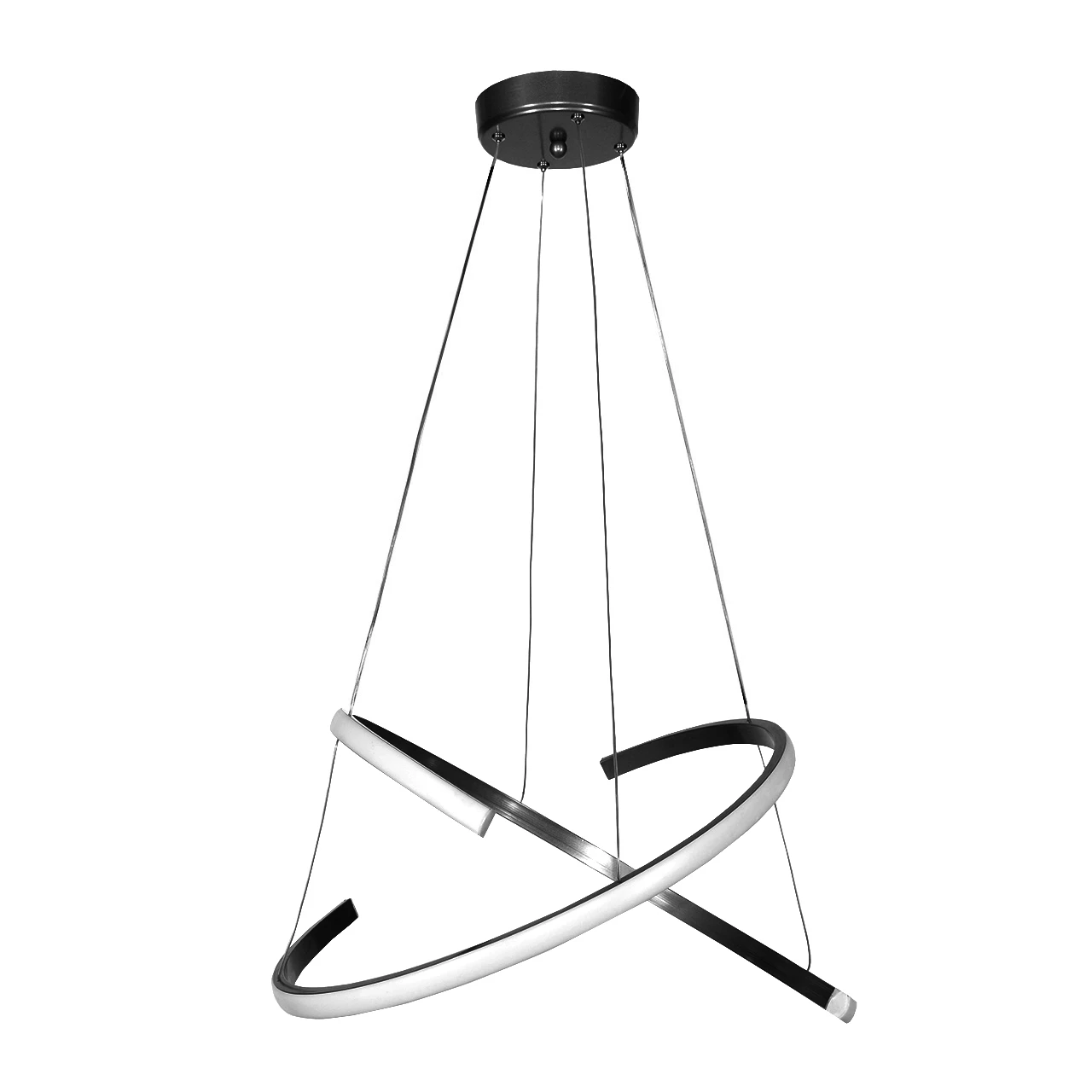 لوستر مدرن سقفی اتاق چشمه نور مدل L6384/2H آفتابی-سفید