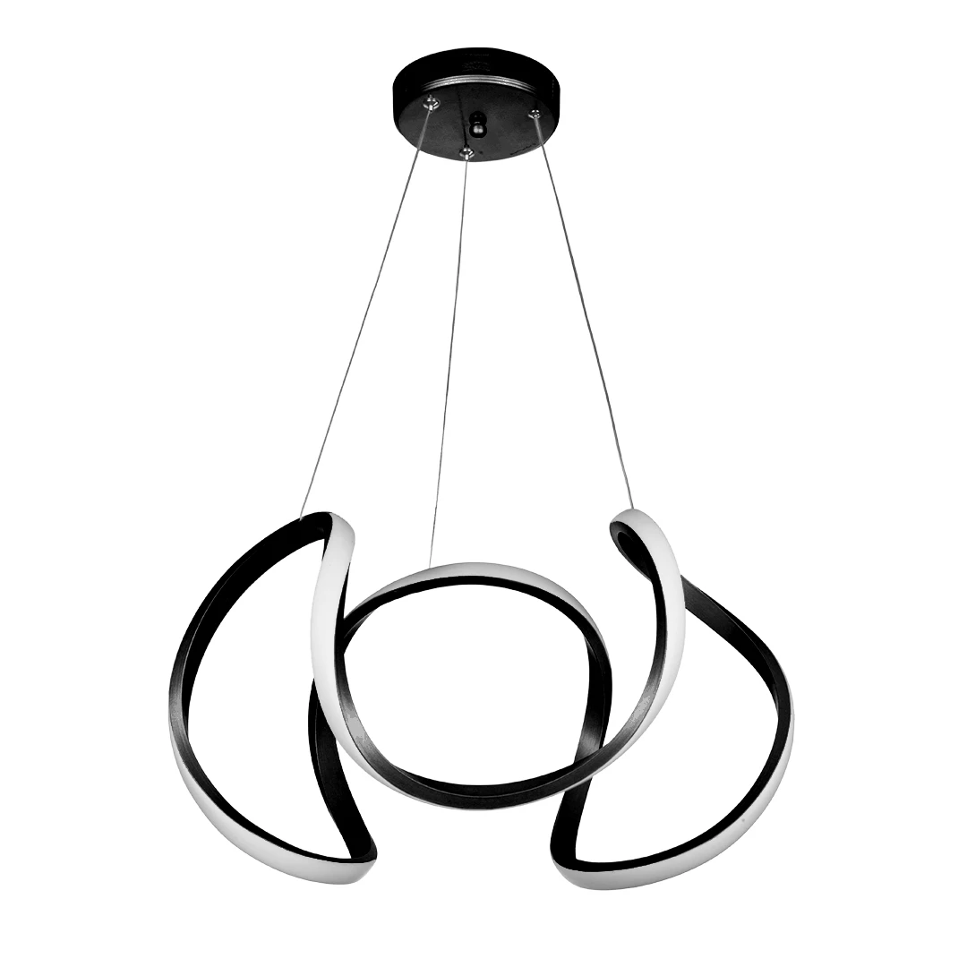 لوستر مدرن سقفی اتاق چشمه نور مدل A6353 ریموت دار-سفید