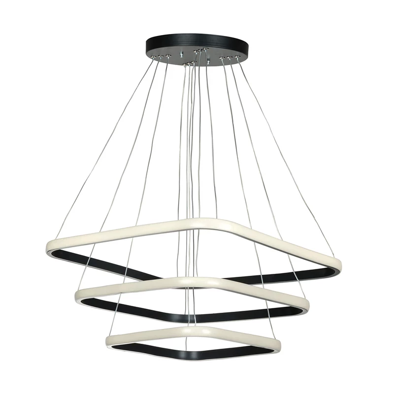 لوستر مدرن سقفی اتاق چشمه نور مدل A6316/3H ریموت دار-طوسی