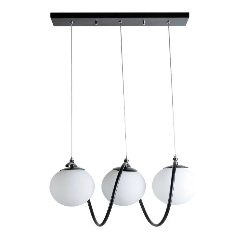 لوستر مدرن سقفی اتاق چشمه نور مدل A1263/3-طوسی