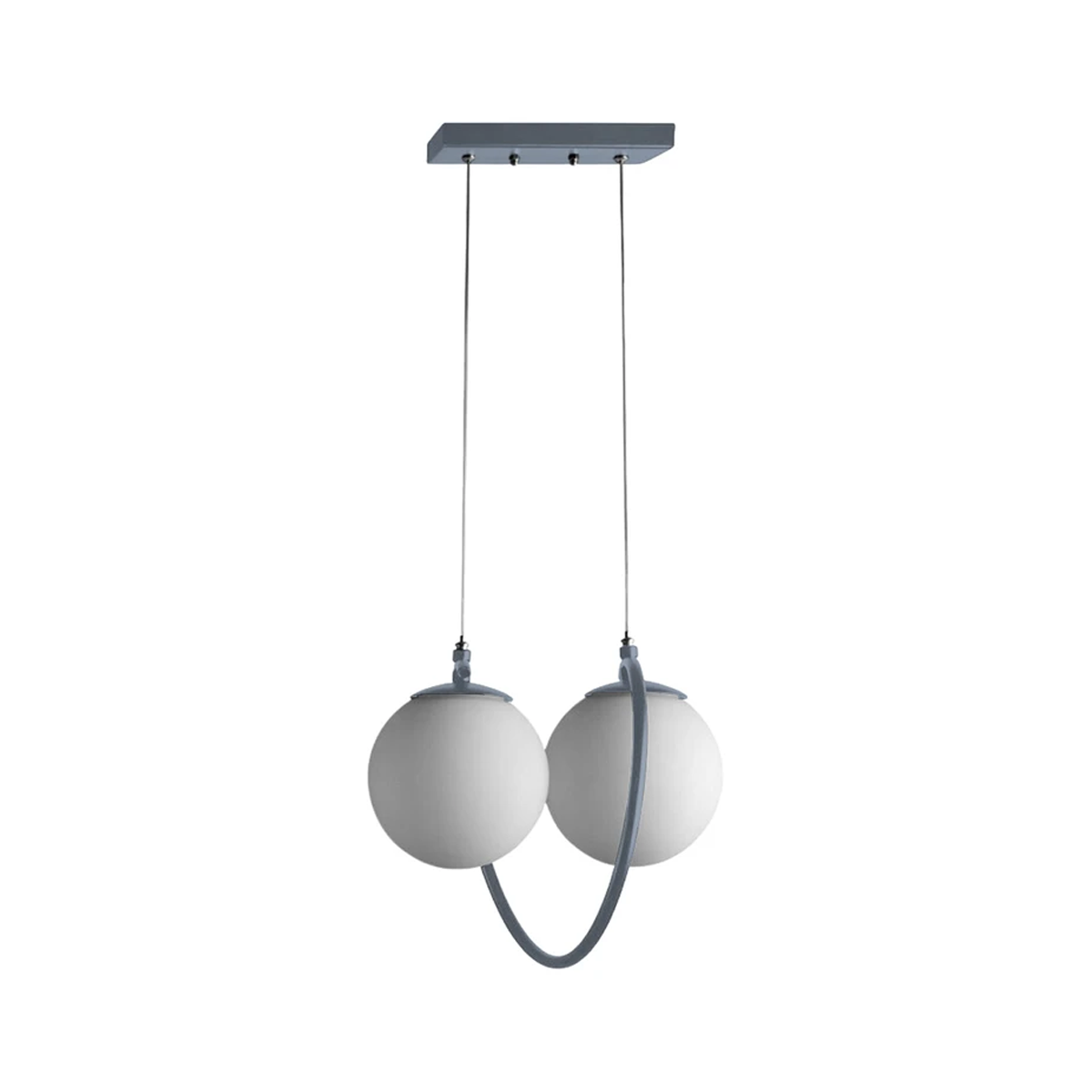 لوستر مدرن سقفی اتاق چشمه نور مدل A1261/2-طوسی