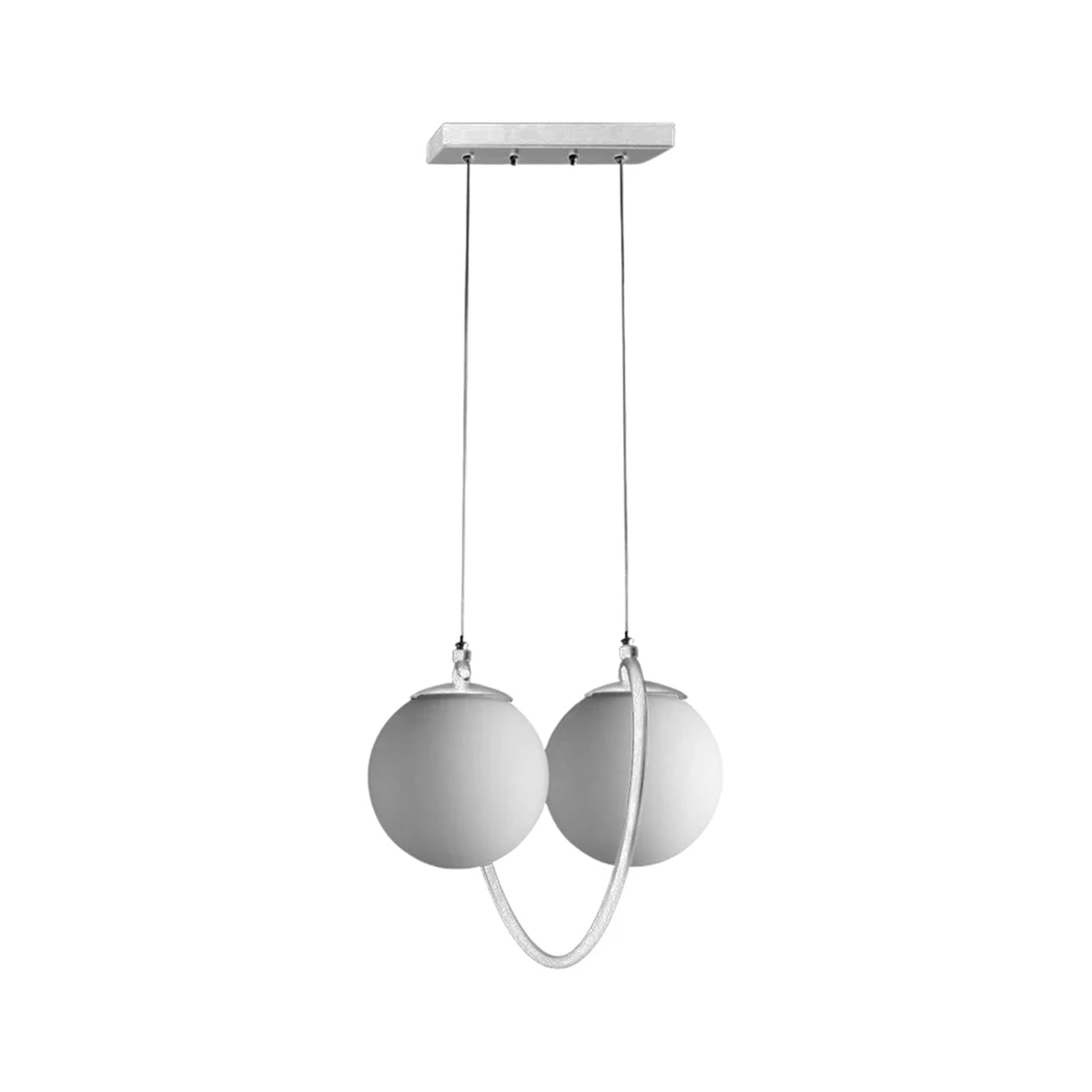 لوستر مدرن سقفی اتاق چشمه نور مدل A1261/2-سفید