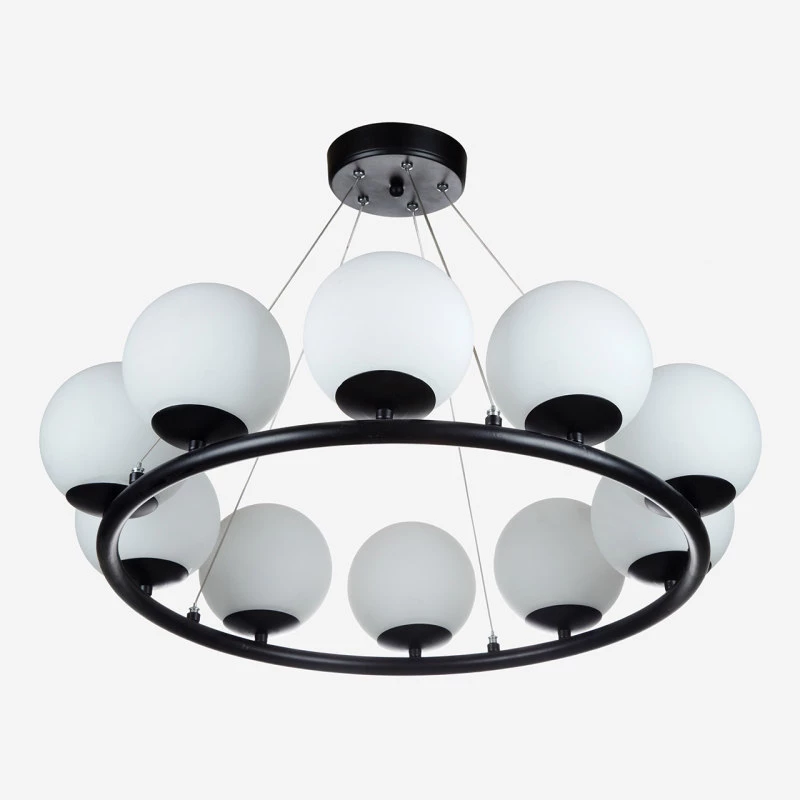 لوستر مدرن سقفی اتاق چشمه نور مدل A1248/10-سبز زیتونی