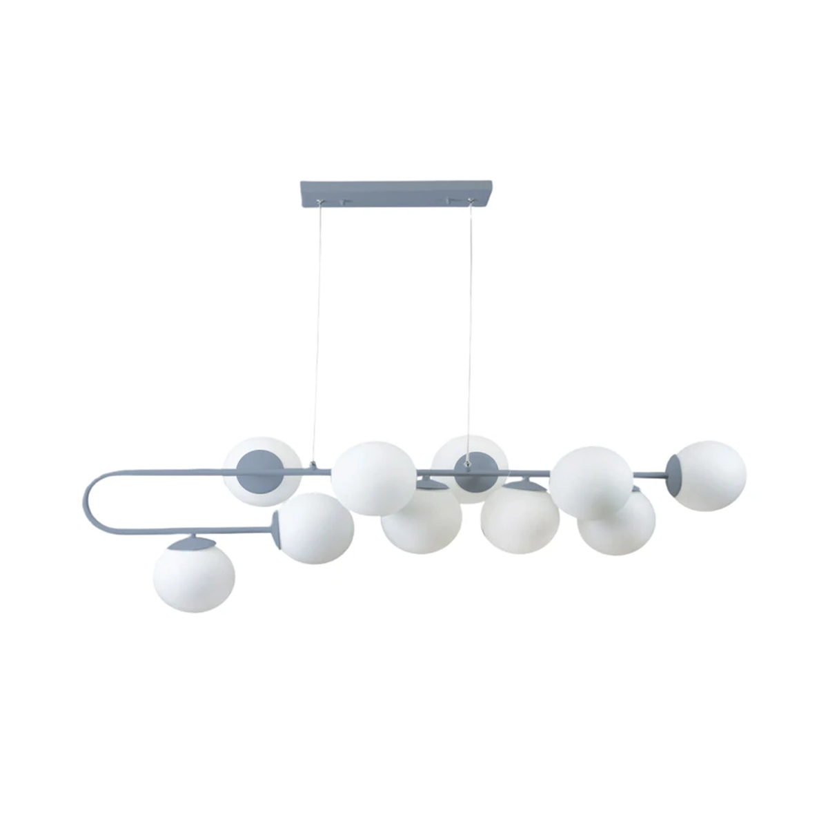 لوستر مدرن سقفی اتاق چشمه نور مدل A1222/10-طوسی لوستر مدرن سقفی اتاق چشمه نور مدل A1222/10-طوسی