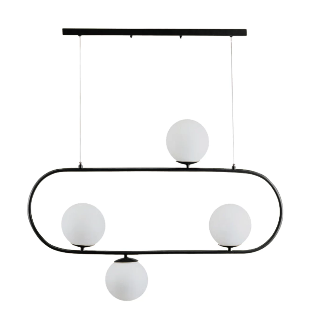 لوستر مدرن سقفی اتاق چشمه نور مدل A1226/4-سبز زیتونی