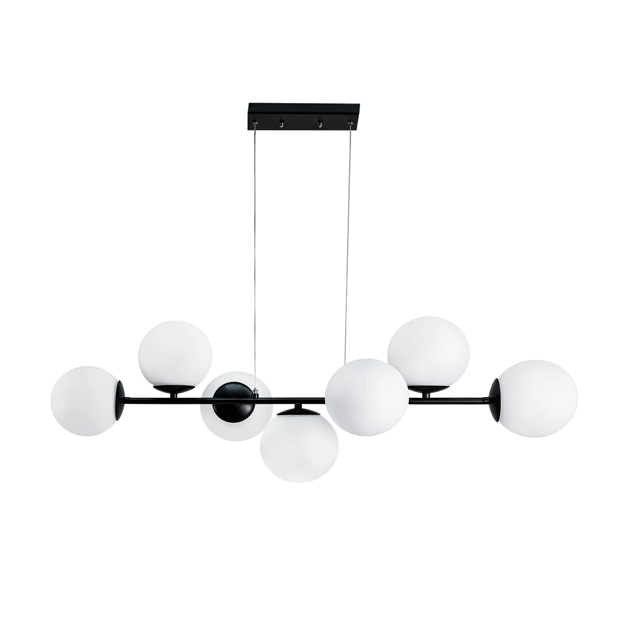 لوستر مدرن سقفی اتاق چشمه نور مدل A1230/7-سبز زیتونی