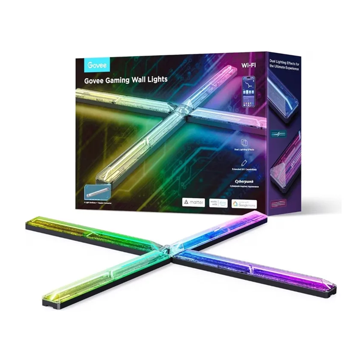 پنل هوشمند گووی مدل Gaming Wall Light H6063 بسته 6 عددی