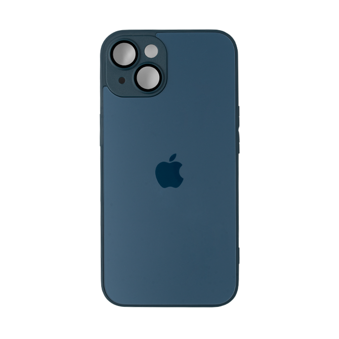 قاب گوشی اپل iPhone 14 plus ای جی گلس مدل silicone case-آبی 