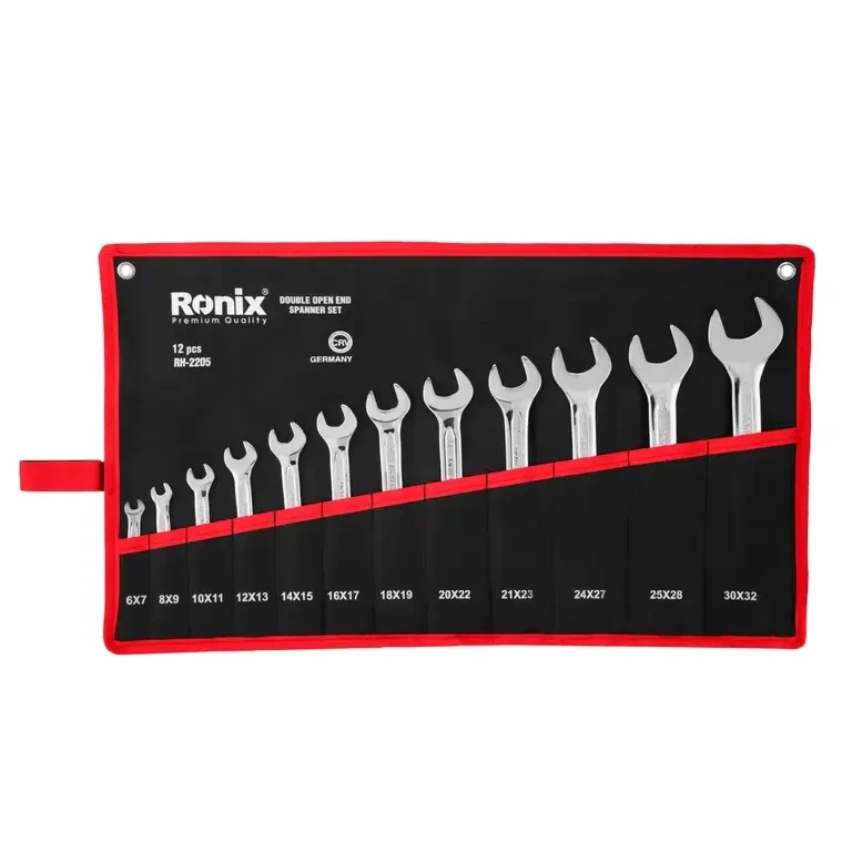آچار دو سر تخت رونیکس مدل RH-2205 مجموعه 12 عددی-چند رنگ  آچار دو سر تخت رونیکس مدل RH-2205 مجموعه 12 عددی-چند رنگ