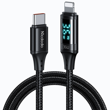 کابل تبدیل USB-C به لایتنینگ مک دودو مدل CA-1030 طول 1.2 متر-مشکی کابل تبدیل USB-C به لایتنینگ مک دودو مدل CA-1030 طول 1.2 متر-مشکی