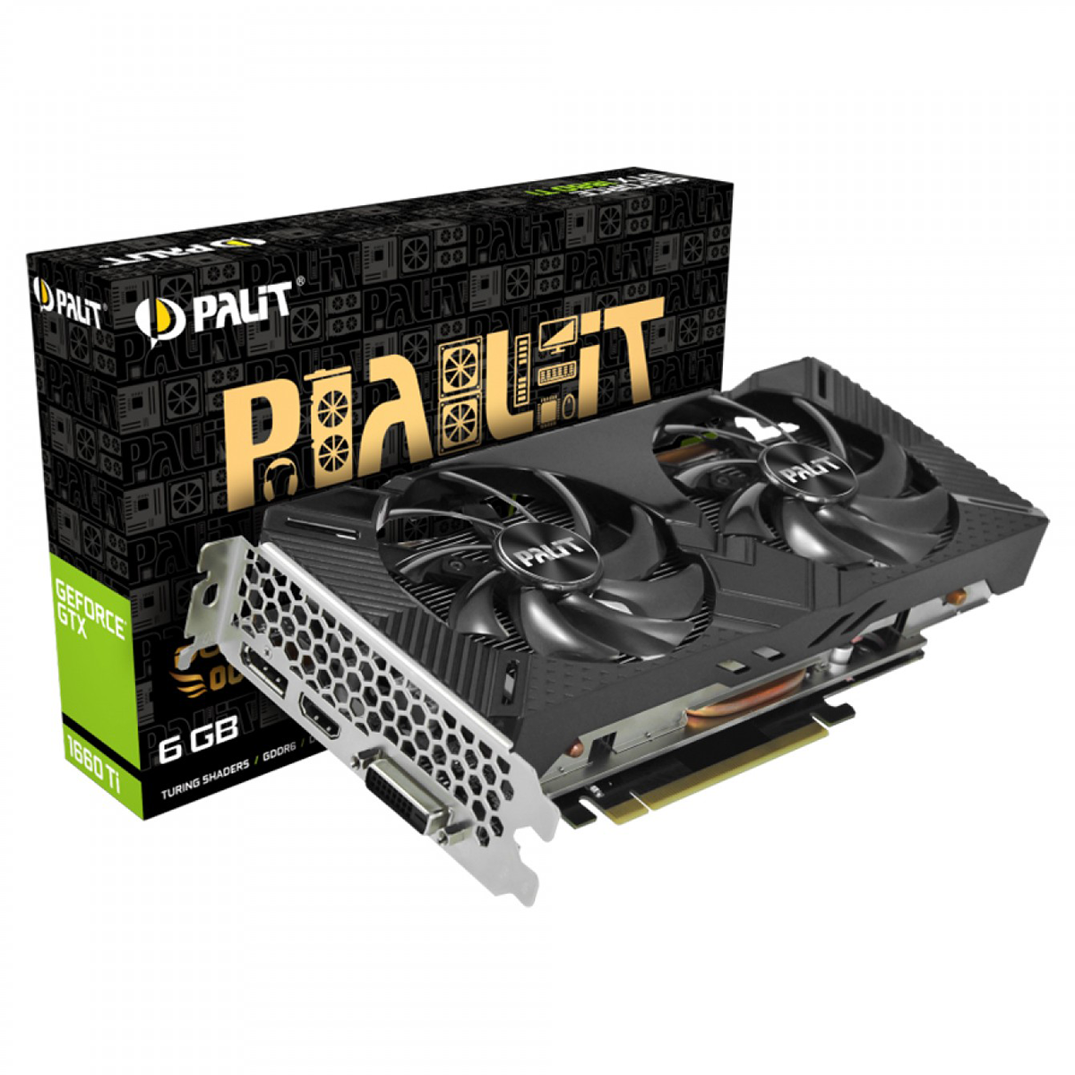کارت گرافیک پالیت مدل GTX 1660 Ti Dual OC 6GB کارت گرافیک پالیت مدل GTX 1660 Ti Dual OC 6GB