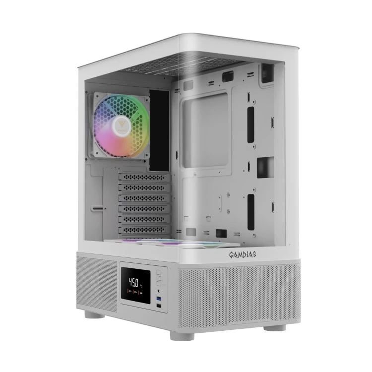 کیس کامپیوتر گیمینگ گیم دیاس مدل ATLAS E2 CG WH-سفید