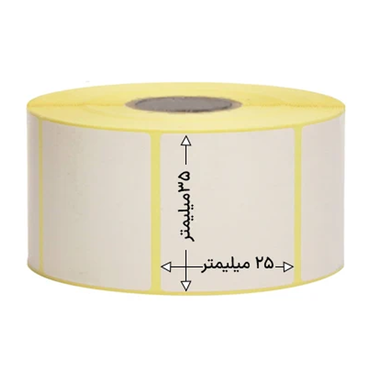 رول 2000 تایی لیبل حرارتی تک ردیفه 35x25