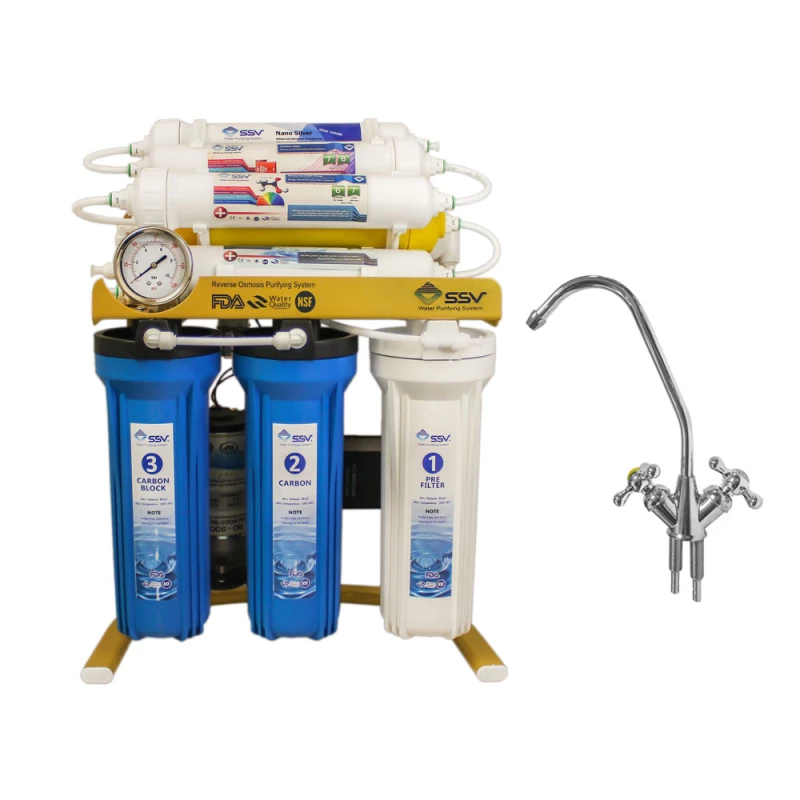 دستگاه تصفیه کننده آب اس اس وی مدل GoldenBlue 2W X1050 به همراه شیر تصفیه آب-سفید دستگاه تصفیه کننده آب اس اس وی مدل GoldenBlue 2W X1050 به همراه شیر تصفیه آب-سفید