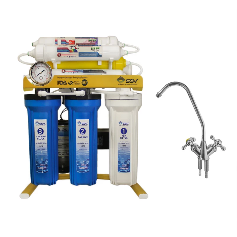 دستگاه تصفیه کننده آب اس اس وی مدل GoldenBlue 2W X800 به همراه شیر تصفیه آب-سفید دستگاه تصفیه کننده آب اس اس وی مدل GoldenBlue 2W X800 به همراه شیر تصفیه آب-سفید