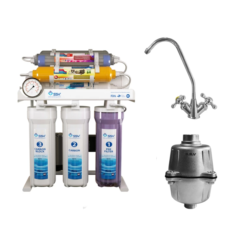 دستگاه تصفیه کننده آب اس اس وی مدل MaxTec 2W X1000 به همراه شیر تصفیه آب و فیلتر دوش حمام-سفید دستگاه تصفیه کننده آب اس اس وی مدل MaxTec 2W X1000 به همراه شیر تصفیه آب و فیلتر دوش حمام-سفید