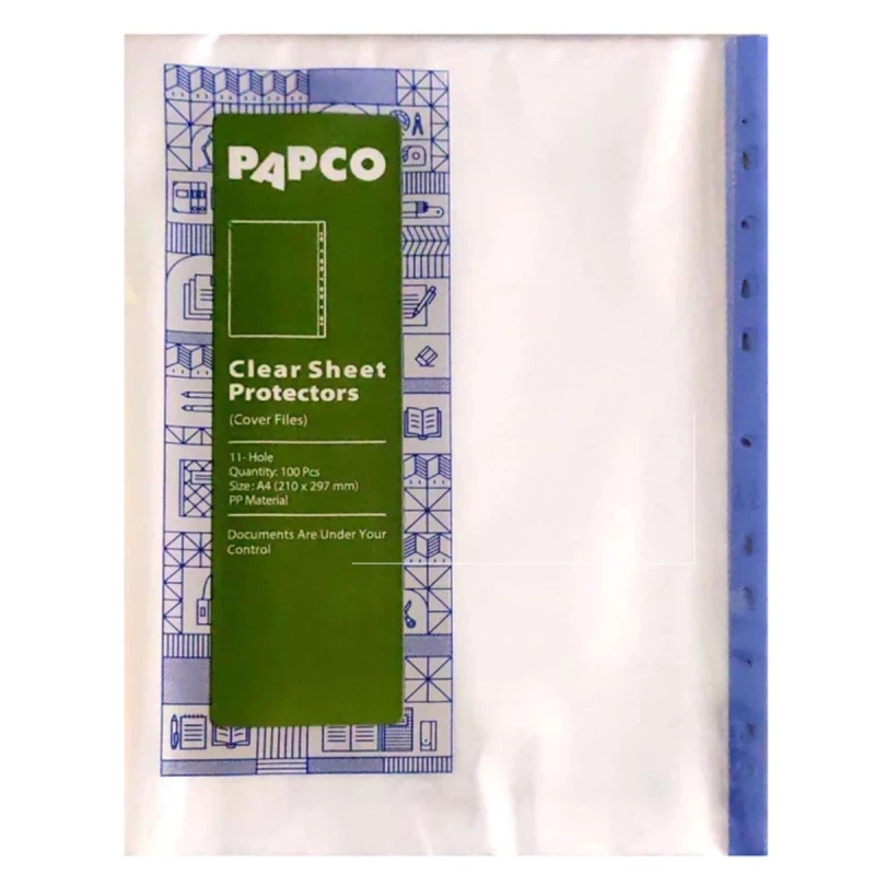 کاور کاغذ A4 پاپکو مدل A4-11 بسته 500 عددی-سفید