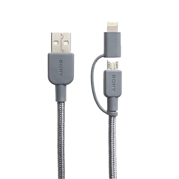 کابل تبدیل USB به میکرو USB / لایتنینگ سونی مدل CP-ABLP150 به طول 1.5 متر