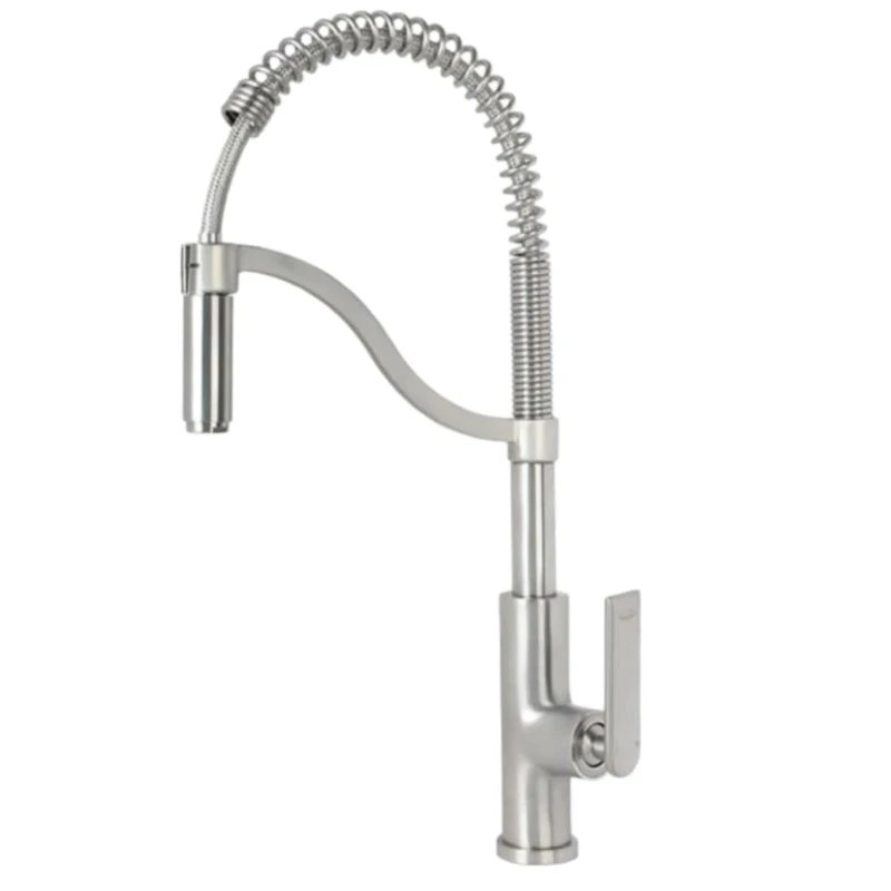 شیر آشپزخانه کسری مدل فنری آمازون-کروم مات