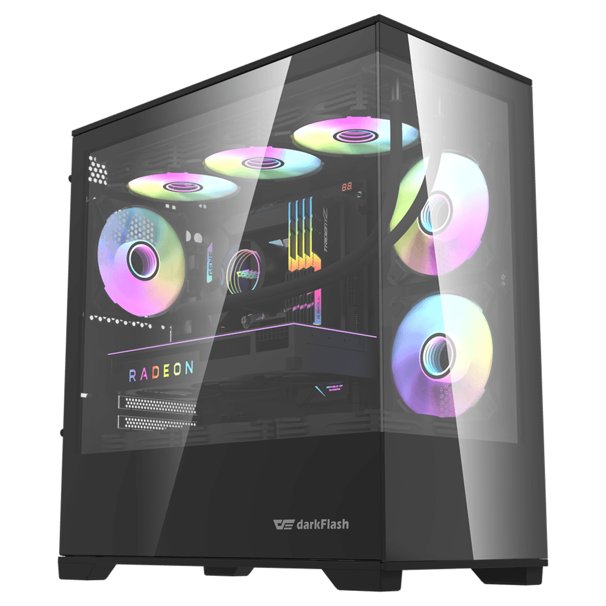 کیس کامپیوتر دارک فلش مدل DK415P M-ATX کیس کامپیوتر دارک فلش مدل DK415P M-ATX