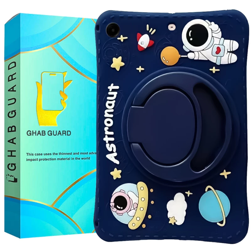 کاور تبلت سامسونگ Galaxy Tab A8 10.5 2021 قاب گارد مدل FAZTAB به همراه بند آویز-سرمه‌ای