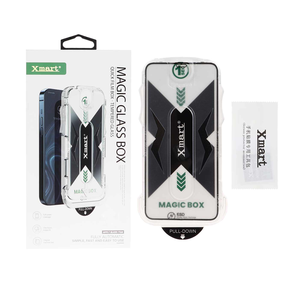 گلس گوشی اپل iPhone X ایکس مارت مدل Magic Box گلس گوشی اپل iPhone X ایکس مارت مدل Magic Box