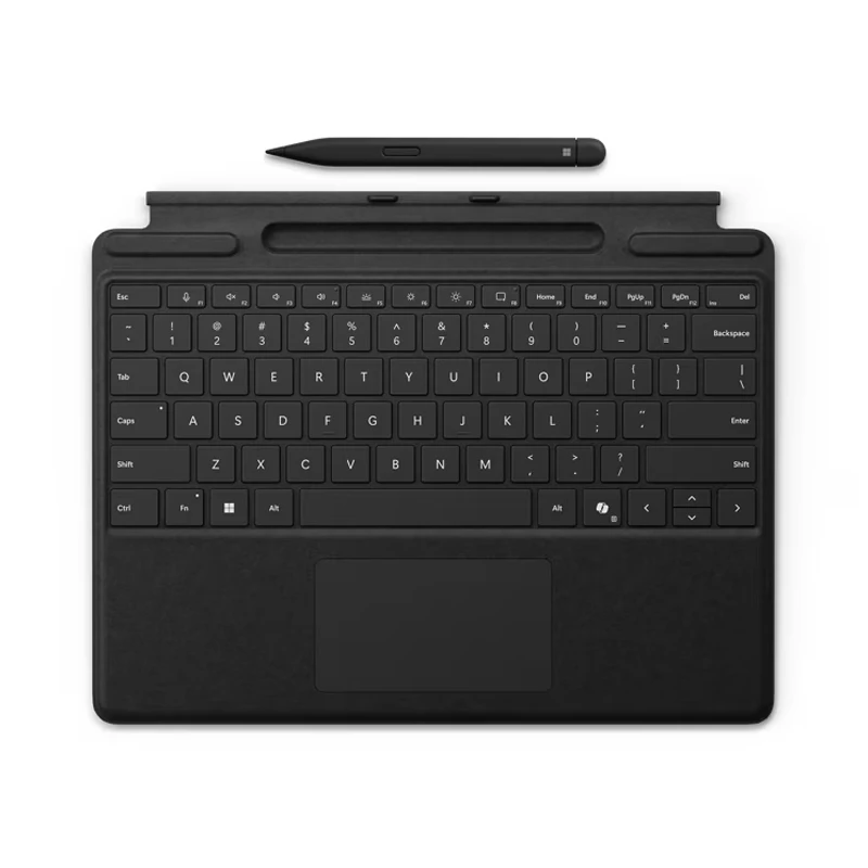 کیبورد تبلت مایکروسافت سرفیس Pro 11 مدل Surface Pro Copilot Keyboard with Slim Pen 2 به همراه قلم اسلیم 2 -مشکی
