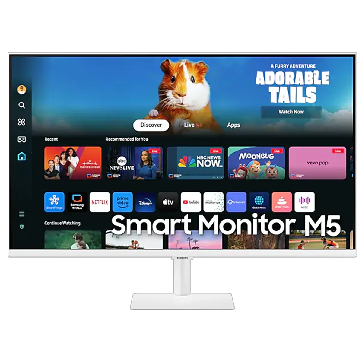 مانیتور سامسونگ مدل Smart Monitor M5 LS27DM501EM سایز 27 اینچ-سفید