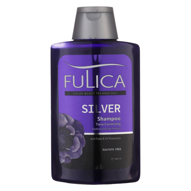 شامپو ضد زردی مو فولیکا مدل SILVER حجم 200 میلی لیتر-