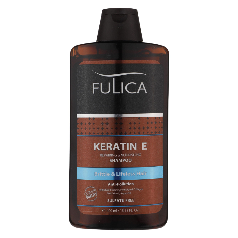 شامپو تقویت کننده مو فولیکا مدل Keratin E حجم 400 میلی لیتر-
