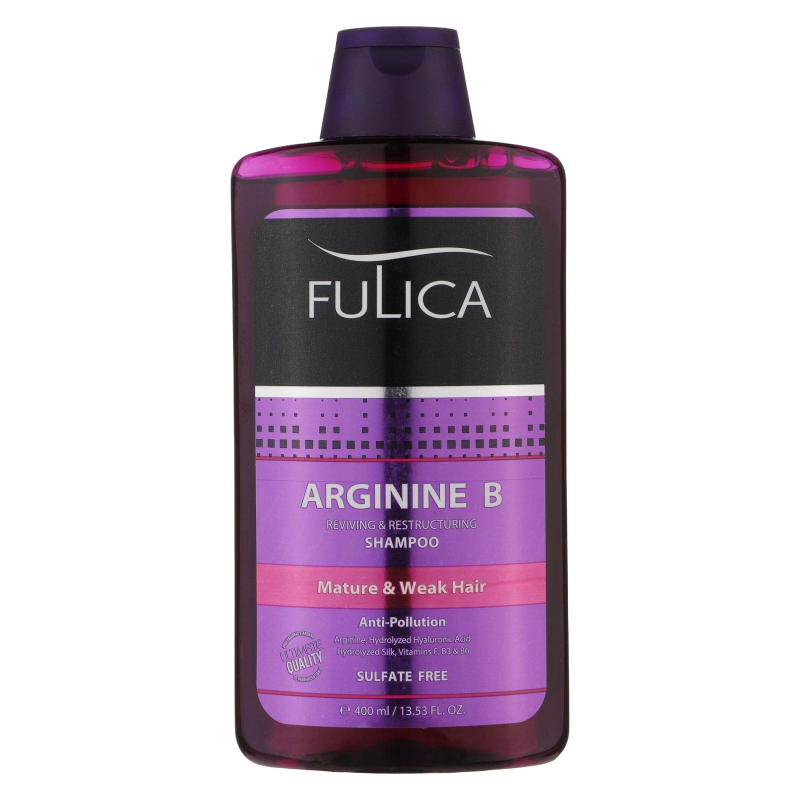 شامپو تقویت کننده مو فولیکا مدل Arginine B مناسب موهای آسیب دیده وزن 400 گرم-