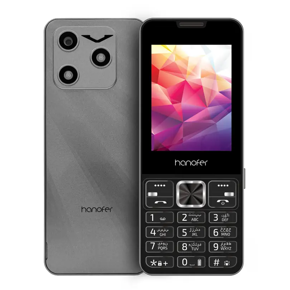 گوشی موبایل هانوفر مدل 15PRO دو سیم کارت-طوسی گوشی موبایل هانوفر مدل 15PRO دو سیم کارت-طوسی