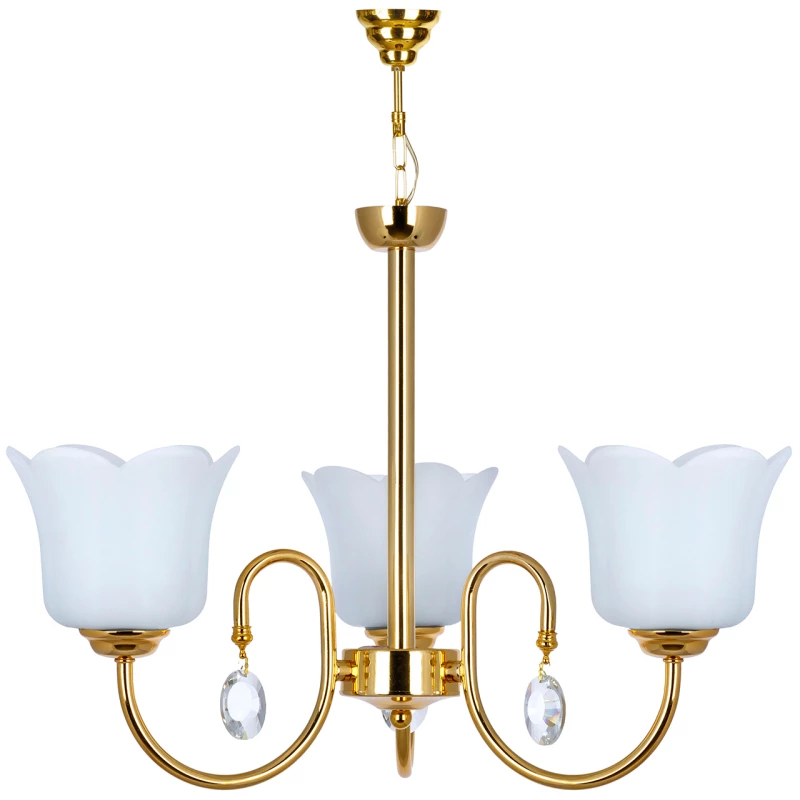 لوستر 3 شعله چشمه نور کد A856-3-O-کروم