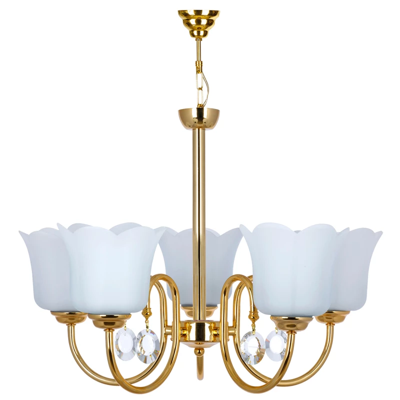 لوستر 5 شعله چشمه نور کد A856-5-O-طلایی