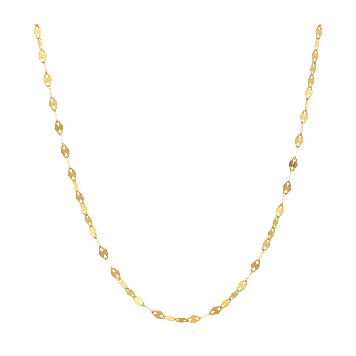 گردنبند طلا 18 عیار زنانه مدل پولکی ظریف کد NC1796-0.29