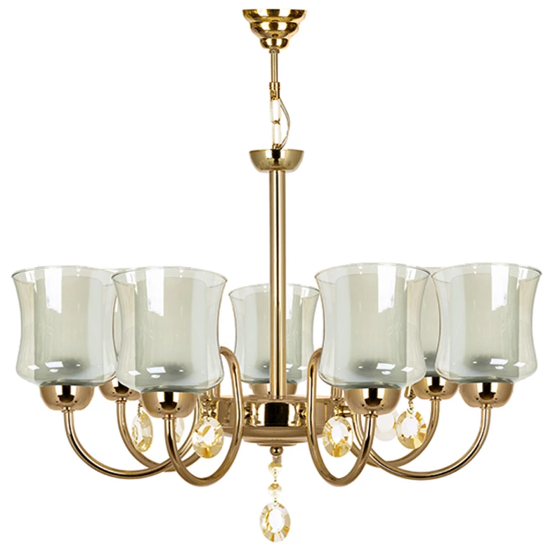 لوستر هفت شعله چشمه نور کد 811-7-کروم لوستر هفت شعله چشمه نور کد 811-7-کروم