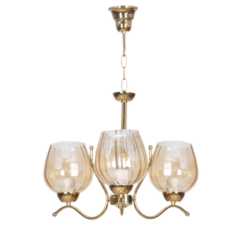 لوستر سه شعله چشمه نور کد AB804-3-طلایی