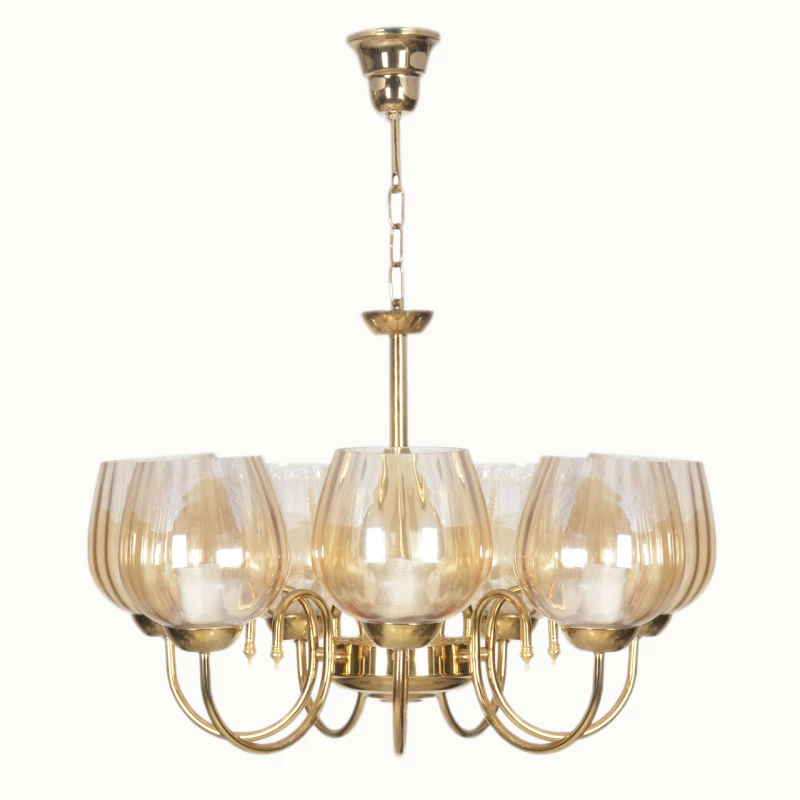 لوستر هفت شعله چشمه نور کد AB817-7-طلایی لوستر هفت شعله چشمه نور کد AB817-7-طلایی