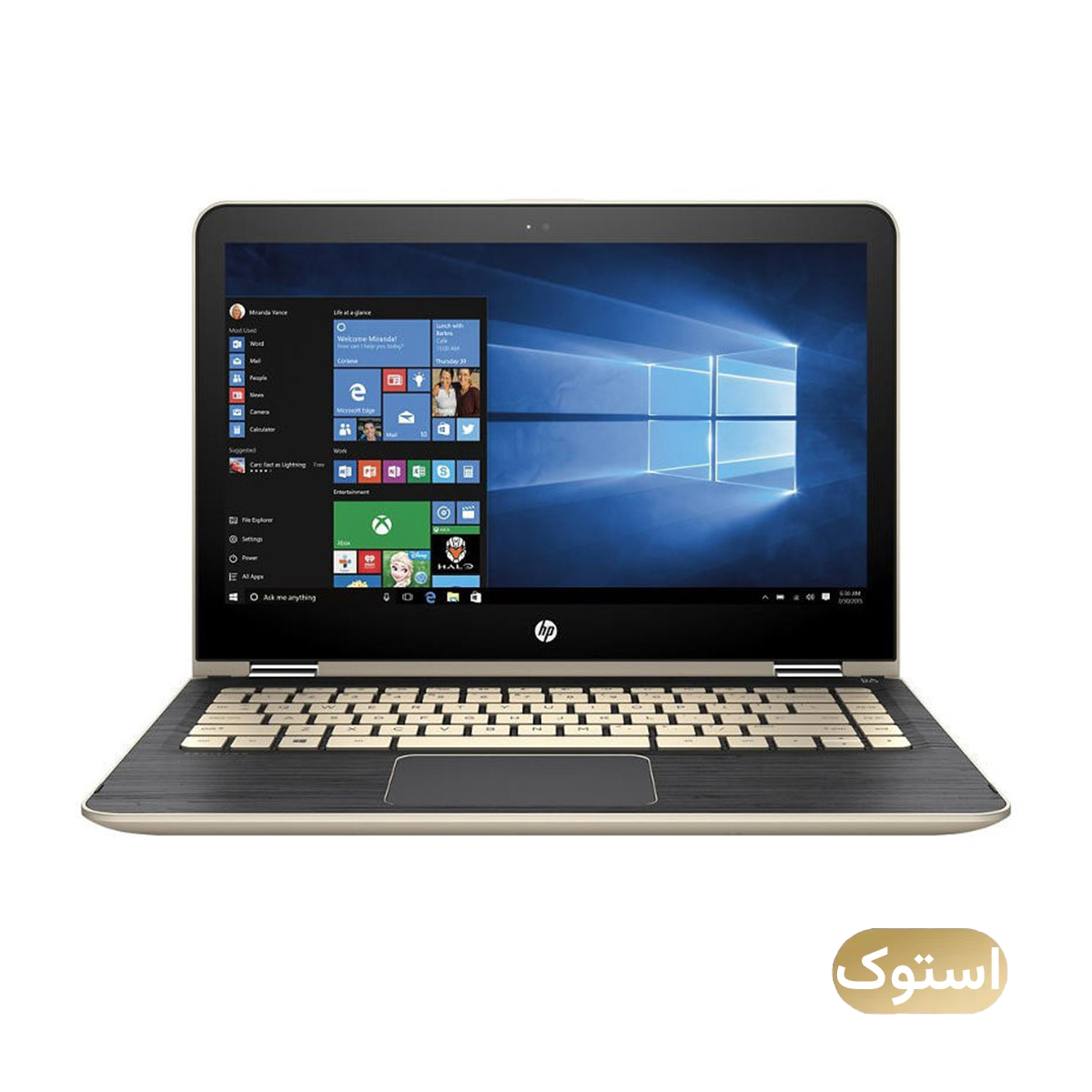 لپ تاپ استوک Used - اچ پی 14 اینچی مدل M3 i3 7100U 8GB 256GB - نقره‌ای