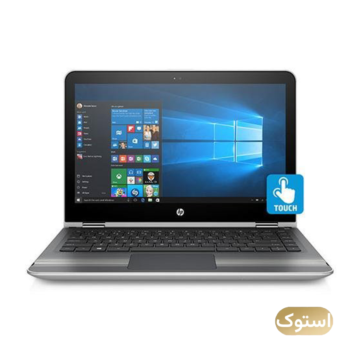 لپ تاپ استوک Used - اچ پی 13 اینچی مدل HP 13T i3 6100U 4GB 256GB - نقره‌ای