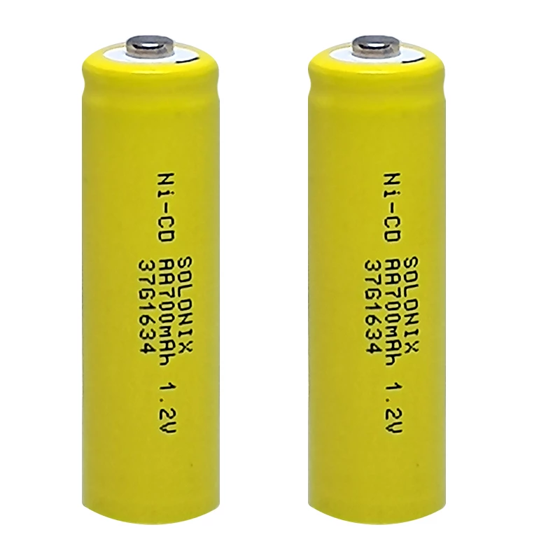 باتری شارژی قلمی سولونیکس مدل صنعتی Ni-Cd مجموعه 2 عددی-تک رنگ باتری شارژی قلمی سولونیکس مدل صنعتی Ni-Cd مجموعه 2 عددی-تک رنگ