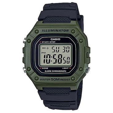 ساعت دیجیتال کاسیو مدل W-218H-3AVDF-سبز
