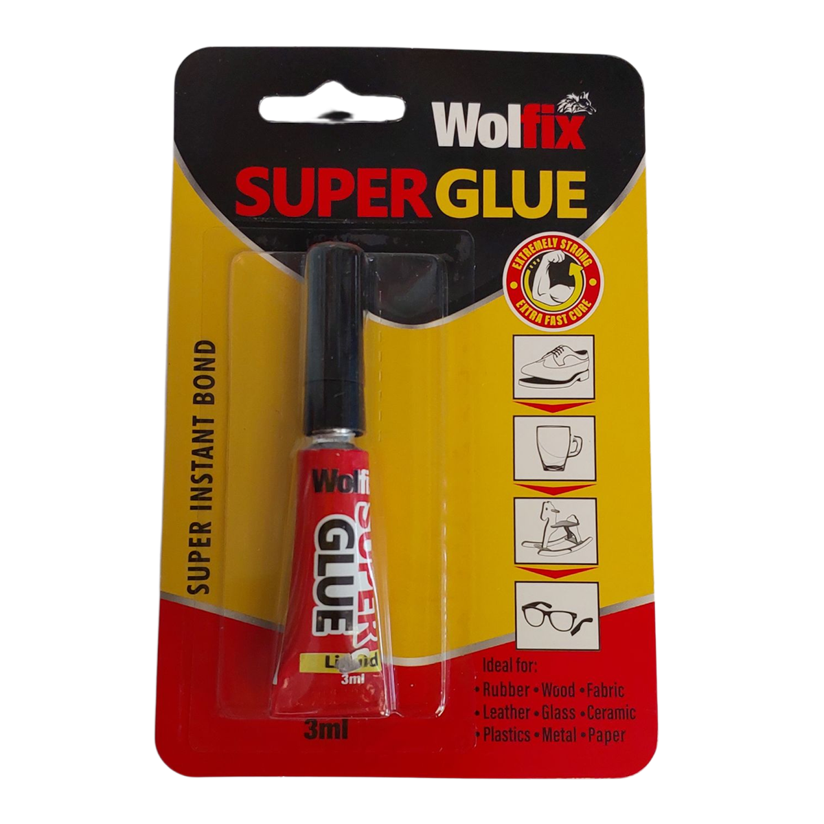چسب قطره ای ولفیکس مدل SUPER GLUE مجموعه 12 عددی چسب قطره ای ولفیکس مدل SUPER GLUE مجموعه 12 عددی