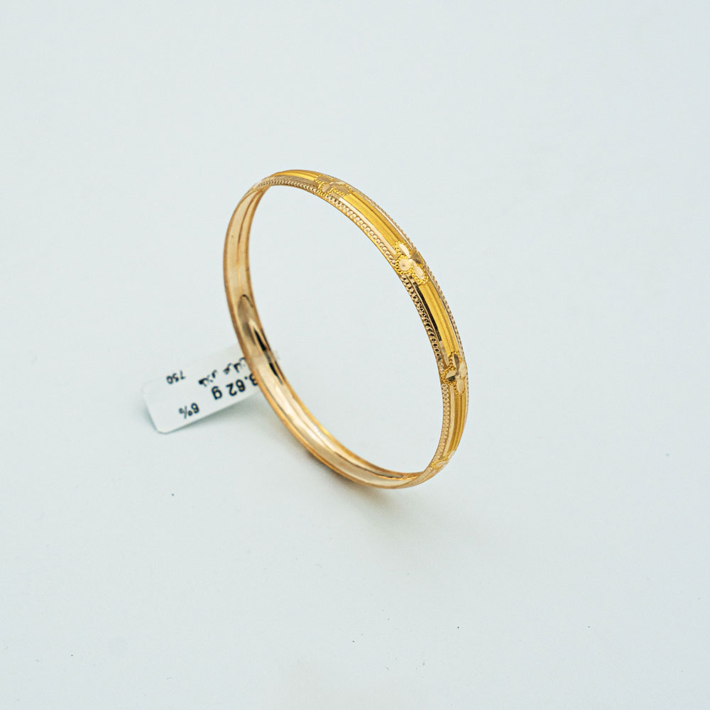 النگو طلا 18 عیار گالری طلا عرفان مدل آرسو کد 4067 النگو طلا 18 عیار گالری طلا عرفان مدل آرسو کد 4067