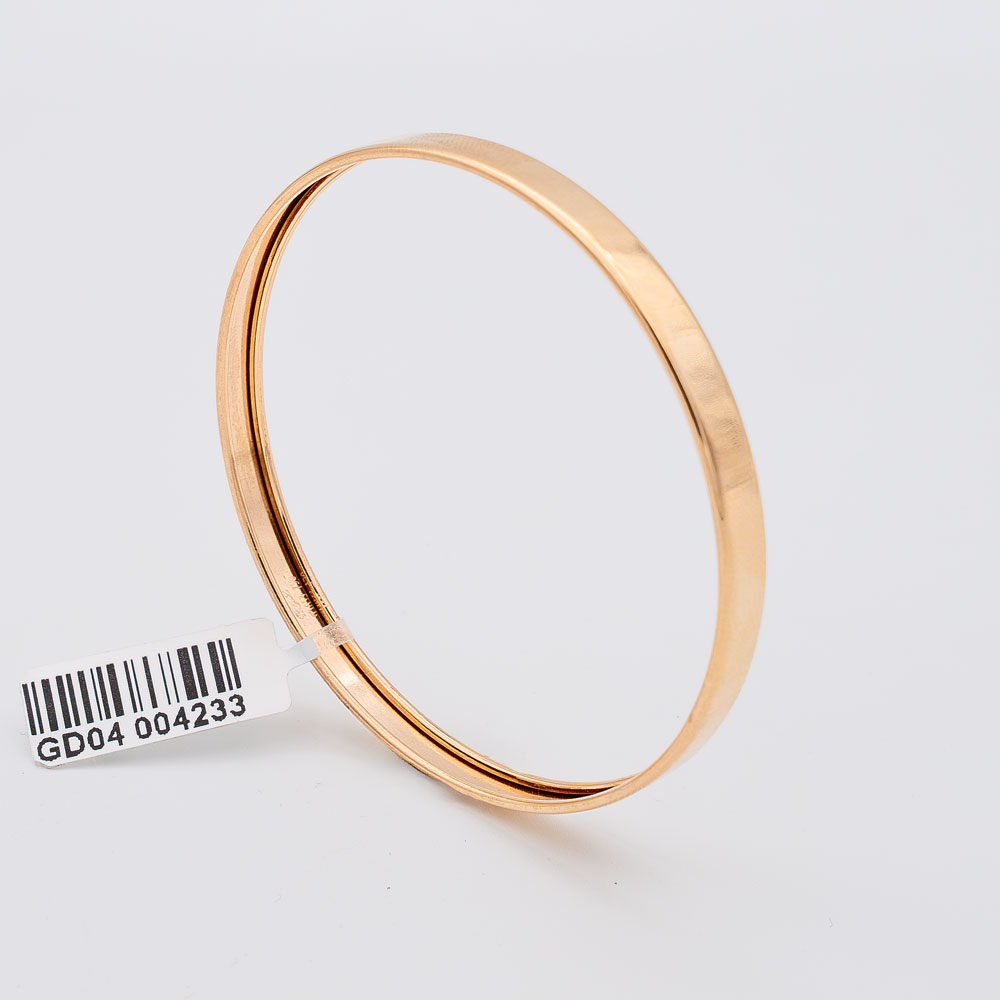 النگو طلا 18 عیار  گالری طلا عرفان مدل آینه ای پهن 4میل کد 4236 النگو طلا 18 عیار  گالری طلا عرفان مدل آینه ای پهن 4میل کد 4236