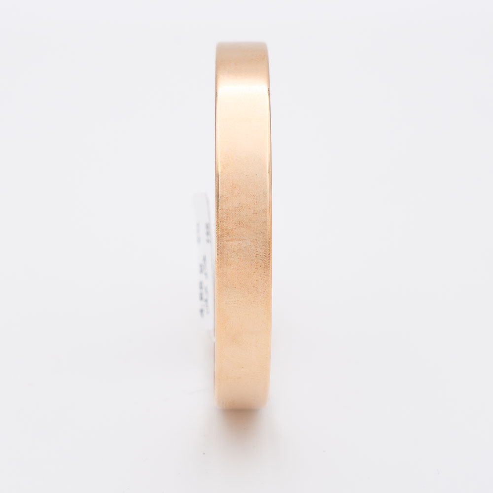 النگو طلا 18 عیار گالری طلا عرفان مدل آینه ای پهن 8میل کد4224