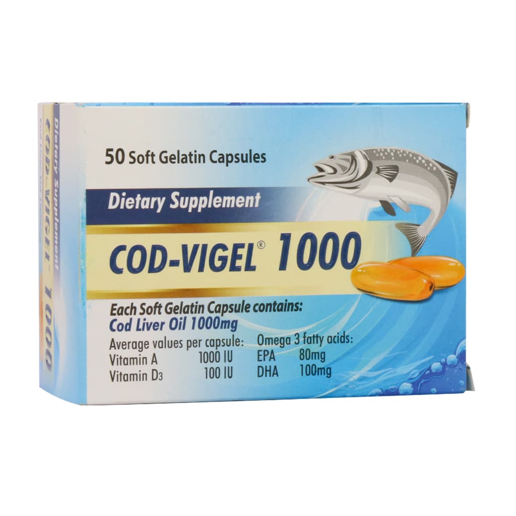 سافت ژل کاد ویژل 1000 دانا 50 عدد سافت ژل کاد ویژل 1000 دانا 50 عدد