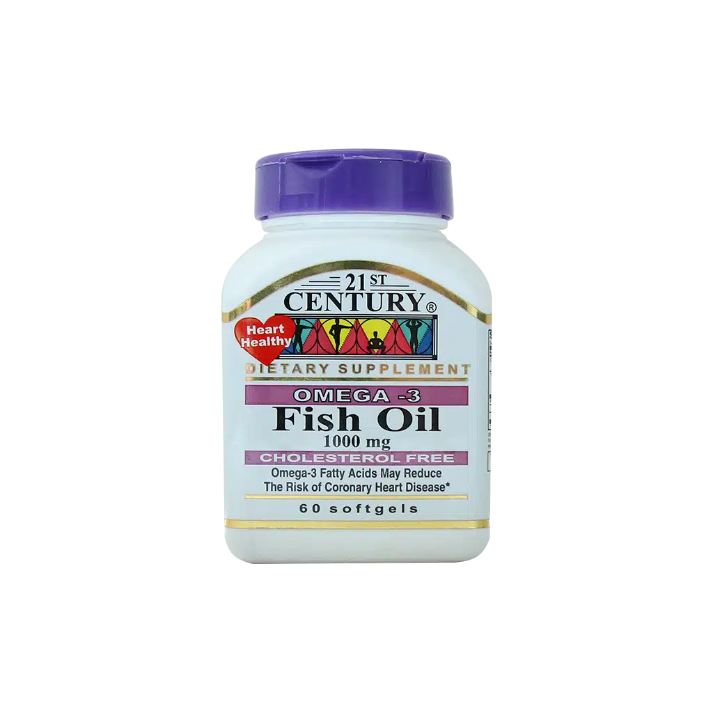 کپسول ژلاتینی امگا 3 21 سنتری 1000 میلی گرم 60 عدد کپسول ژلاتینی امگا 3 21 سنتری 1000 میلی گرم 60 عدد