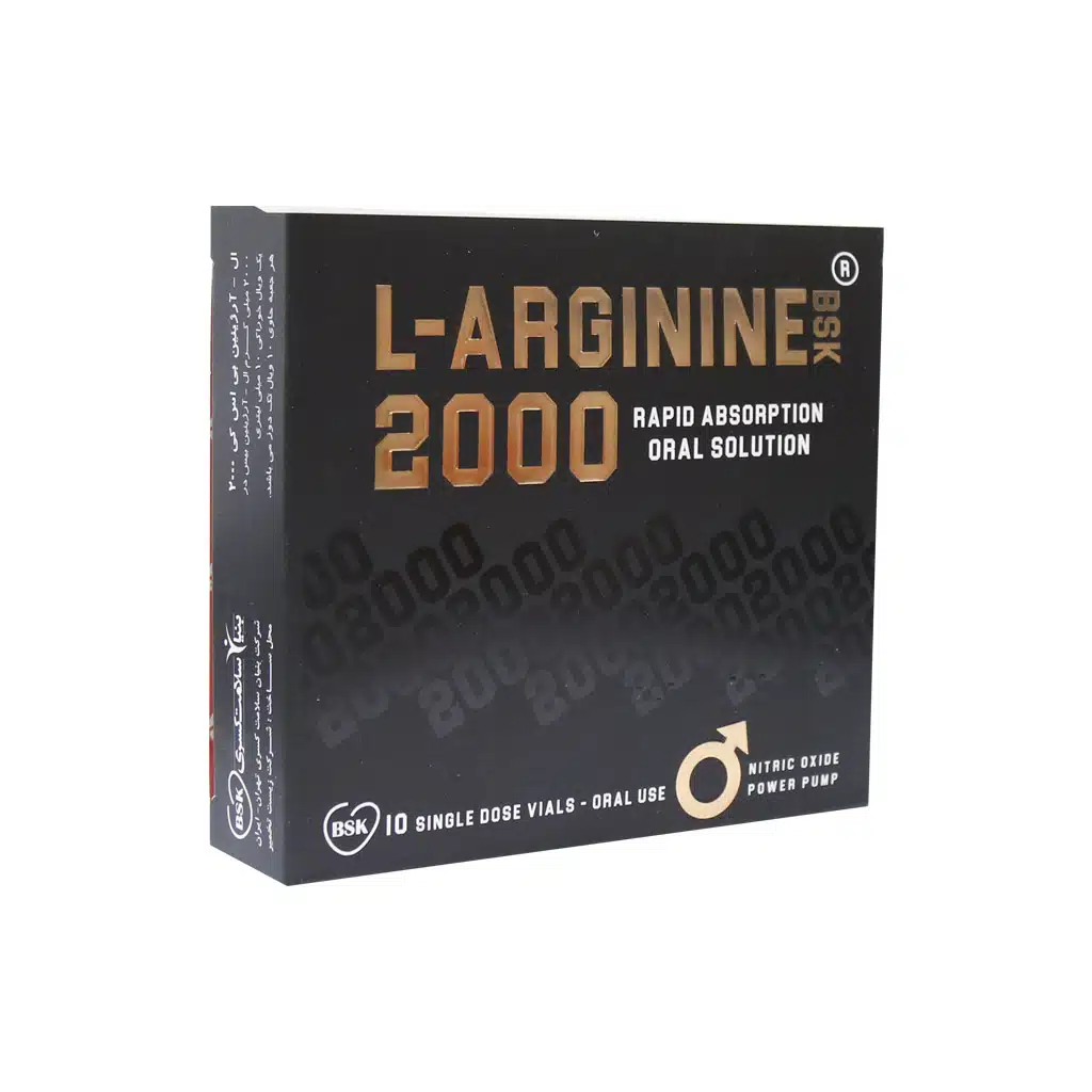 ویال ال آرژنین 2000 میلی گرم بی اس کی 10 عدد ویال ال آرژنین 2000 میلی گرم بی اس کی 10 عدد